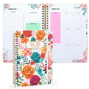 SUOSDEY 2024-2025 Undated Weekly Planner,Hardcover Notebook with Flower